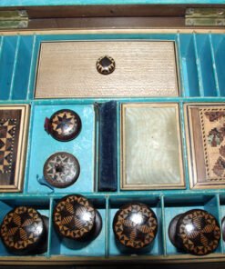 Tunbridgeware Butterfly Motif Work Box - Image 4