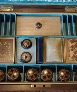 Tunbridgeware Butterfly Motif Work Box - Image 6