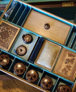 Tunbridgeware Butterfly Motif Work Box - Image 7