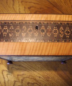 Tunbridgeware Butterfly Motif Work Box - Image 8
