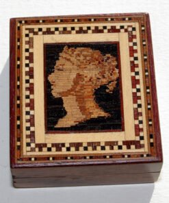 Tunbridgeware  Q Victoria Stamp Box