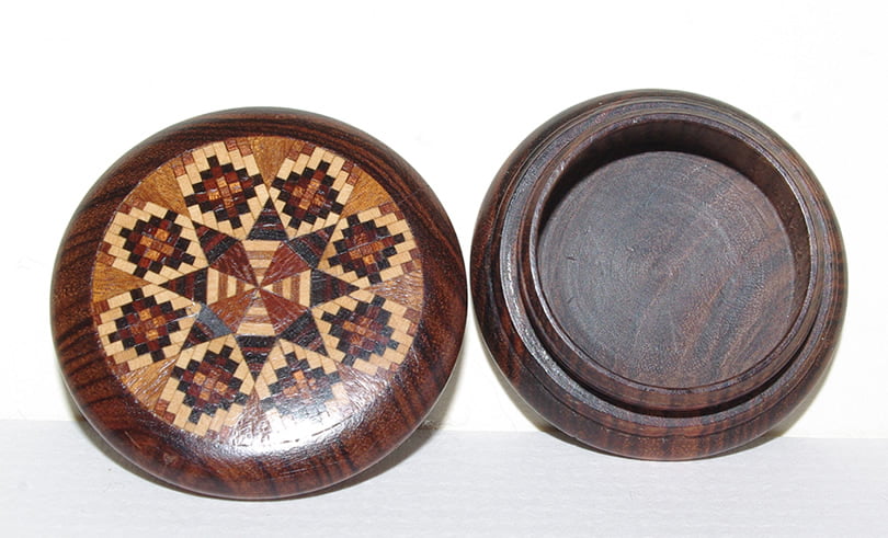 Tunbridge Ware Pill Box - Image 3