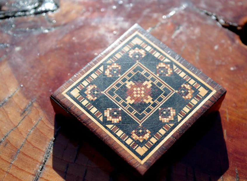 Tunbridgeware Tangram Puzzle by Edmund Nye - Image 4