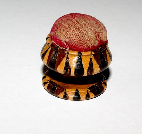 Tunbridgeware Goblet shaped Pincushion