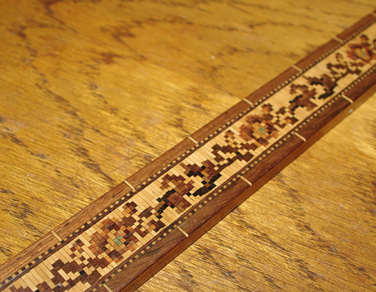 Tunbridge Ware Nine Inch Ruler - Image 2