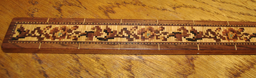 Tunbridge Ware Nine Inch Ruler - Image 3