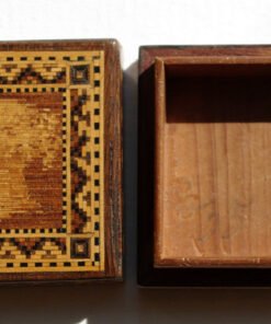 Alternative view of Tunbridgeware Q Victoria Stamp Box