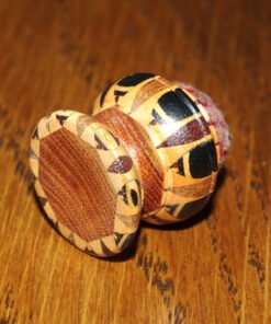 Alternative view of Tunbridgeware Goblet shaped Pincushion