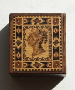 Tunbridgeware  Q Victoria Stamp Box