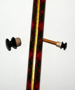 Tartanware Cylindrical Ruler.