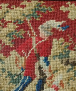 Victorian Woolwork Huntsman Picture - Image 4