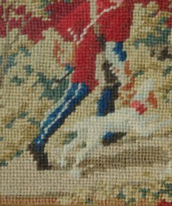 Victorian Woolwork Huntsman Picture - Image 5