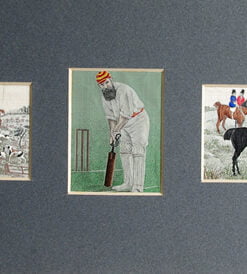 Stevengraph Triple with WG Grace