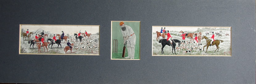 Stevengraph Triple with WG Grace