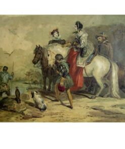 The Hawking Party by GC Leighton d1895