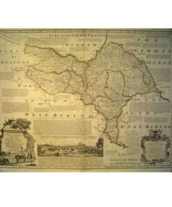 Antique Map of North Yorkshire by Emanuel Bowen