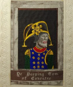 Stevengraph "Peeping Tom" Used Postcard sc176