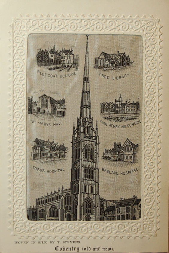 Silk Postcard by Stevens Coventry (Old & New) (6)