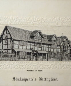 Stevens Silk Postcard Shakespeare's Birthplace (Larger Script)