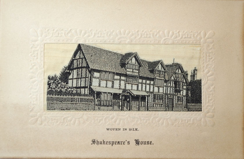 Stevens Silk Postcard Shakespeare's House
