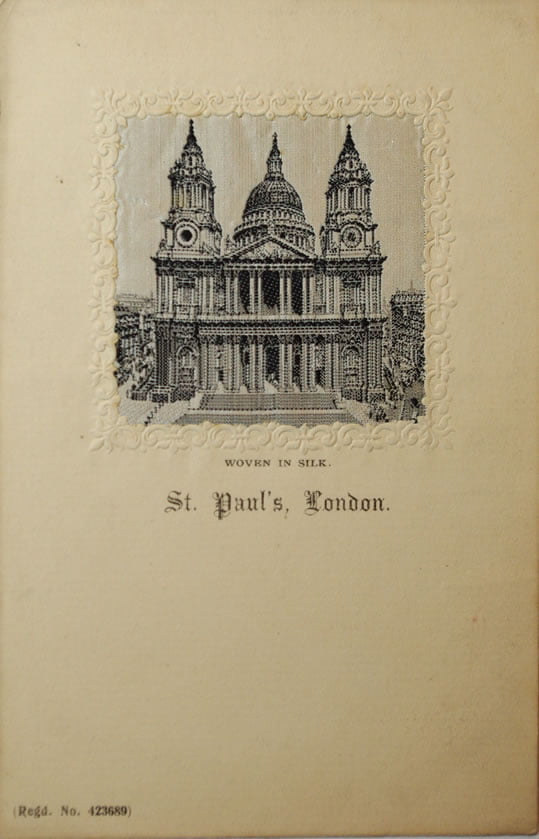 St Paul's, London, Silk Postcard (Copy 1)